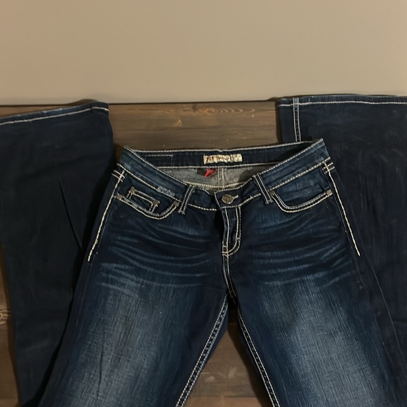 Buckle BKE Bootcut Jeans LONG TALL Bling Stretch - Picture 5 of 7